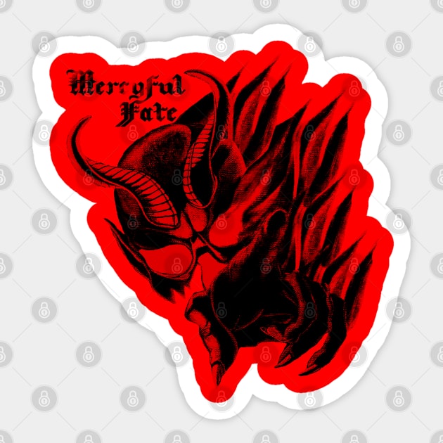 Mercyful Fate Band Sticker by Corte Moza